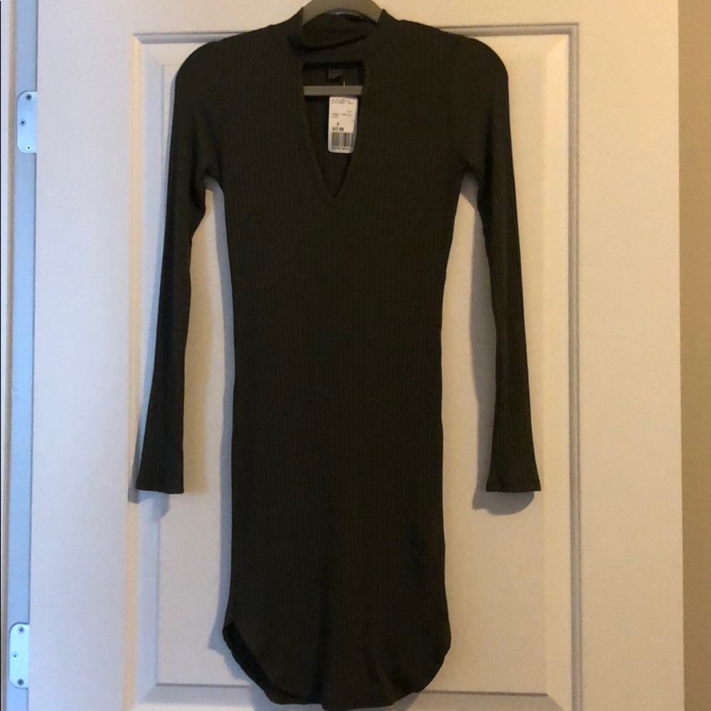 Olive green dress